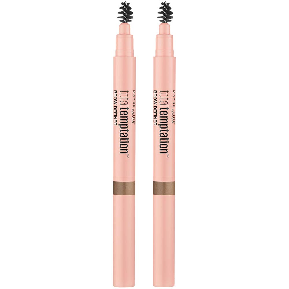 MAYBELLINE close-up of teardrop tip and spoolie demonstrating precise blending benefit