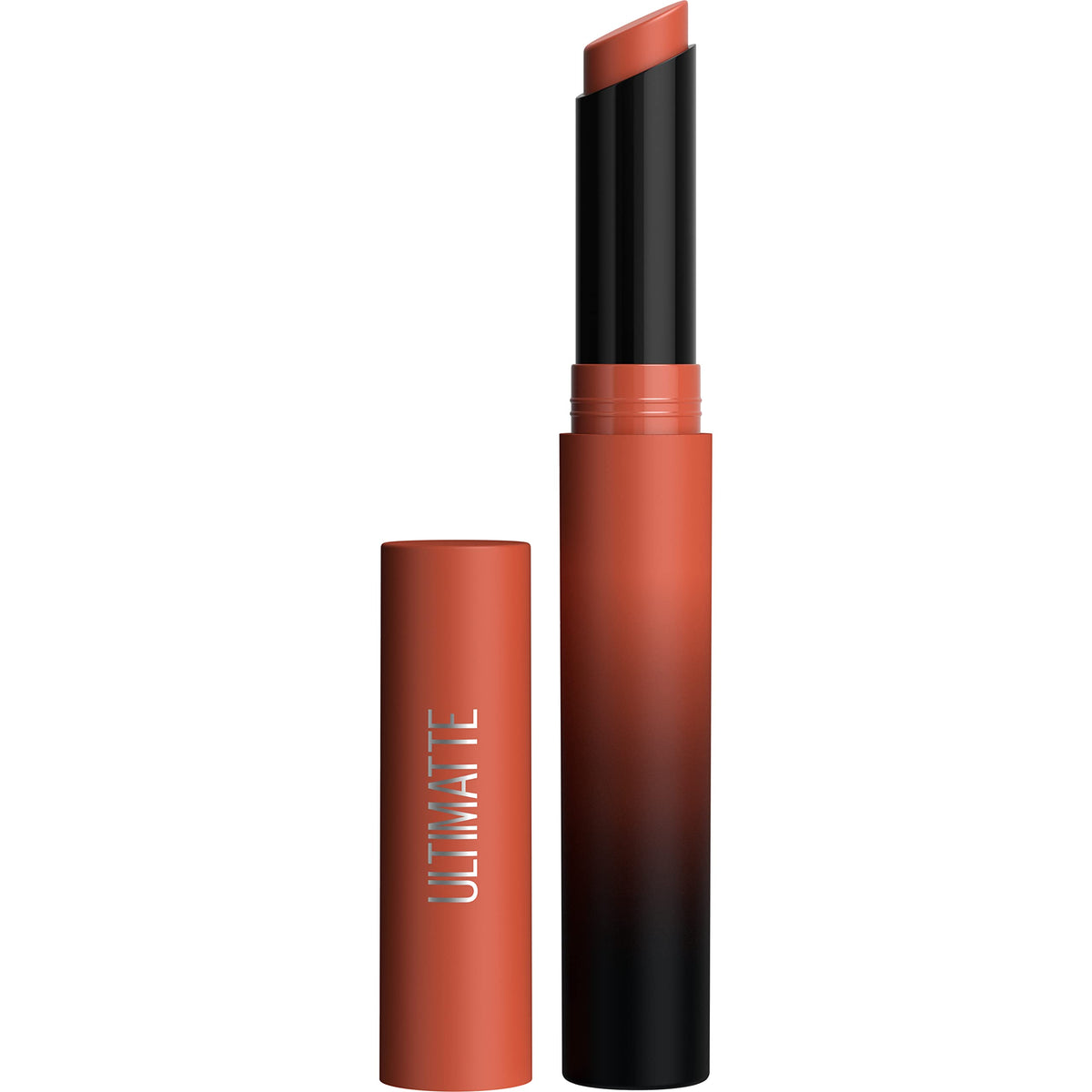 Maybelline Ultimatte front packaging showing shade and sleek bullet, easy identification