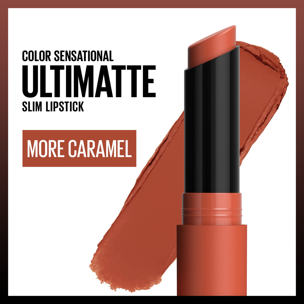 Maybelline Ultimatte slim bullet close-up highlighting precise tip and luxe finish