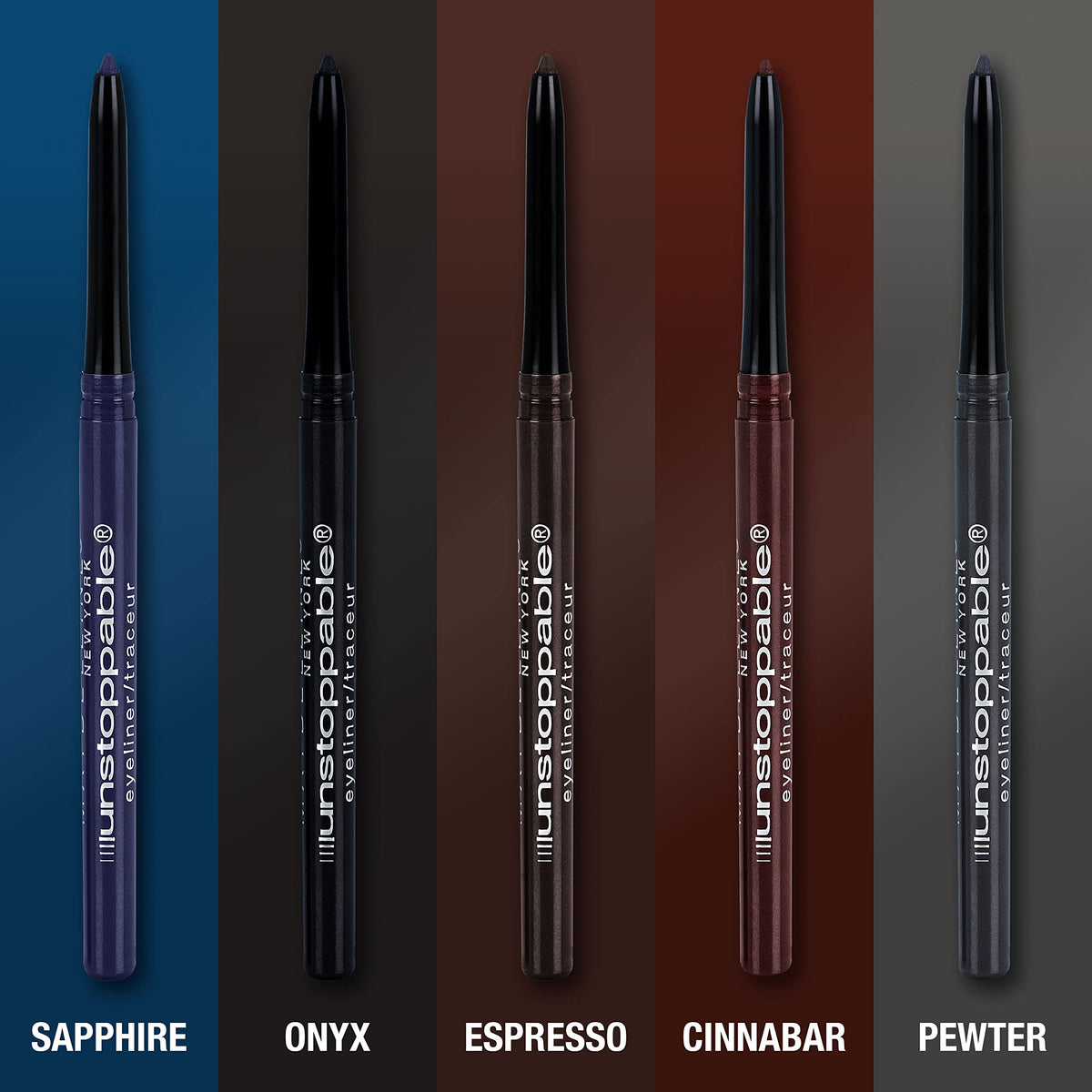 Maybelline Unstoppable twin pack next to a ruler showing compact size for travel