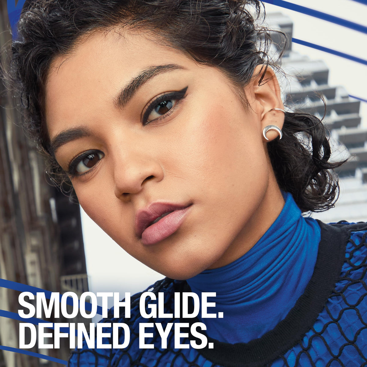 MAYBELLINE texture stroke of Espresso shade showing smooth pigment