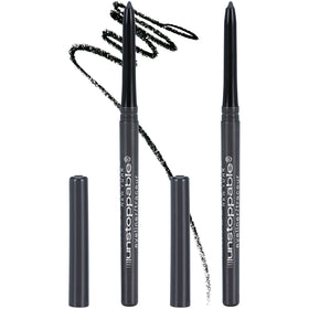 Maybelline Unstoppable front packaging showing pewter pencils and benefits
