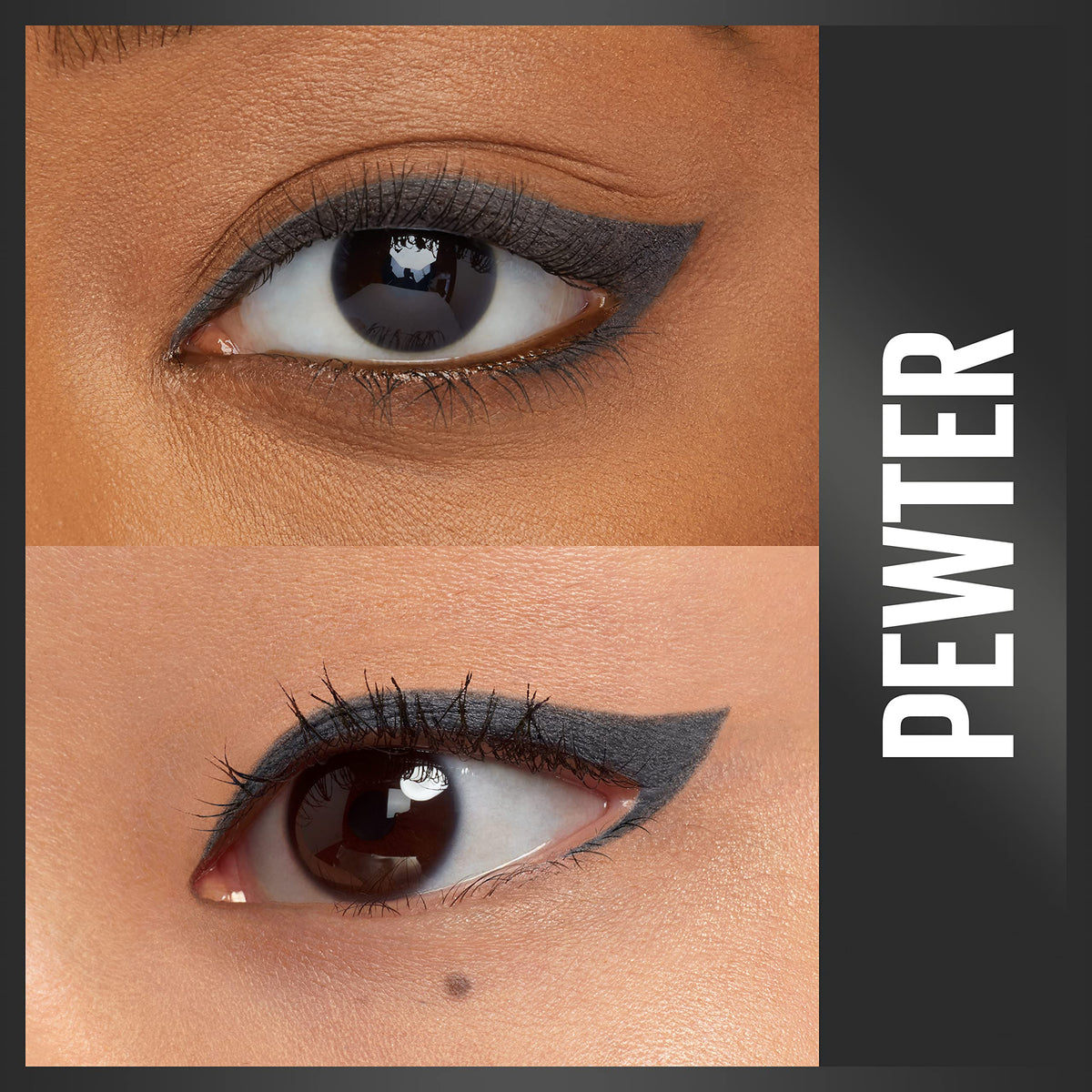 Maybelline close-up tip showing self-sharpening point for precision