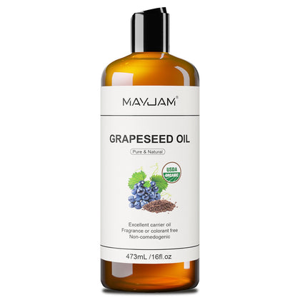 MAYJAM front label on 16 oz bottle showing organic certification and product name