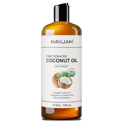 MAYJAM front label on 16oz bottle showing organic branding and benefits