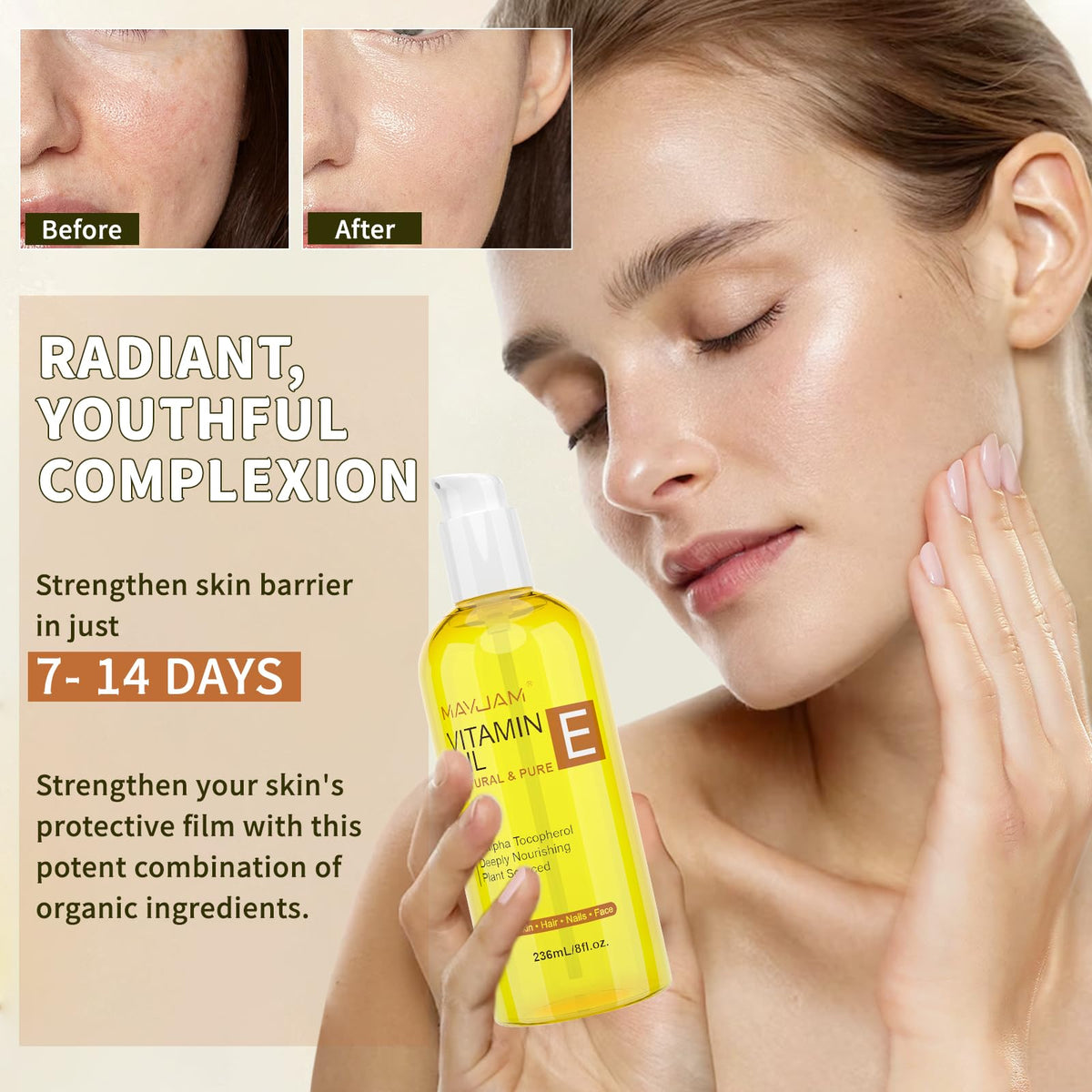 MAYJAM used on hair tips to condition ends and reduce frizz appearance