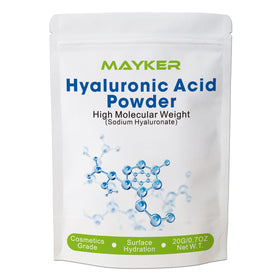 MAYKER front packaging pouch showing product name and size, clear ingredient source benefit