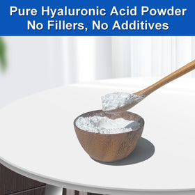 MAYKER powder close-up texture illustrating fine cosmetic-grade granules for easy mixing