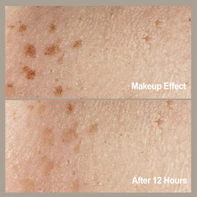 MAYKOO being pressed into skin demonstrating one-press application for quick use