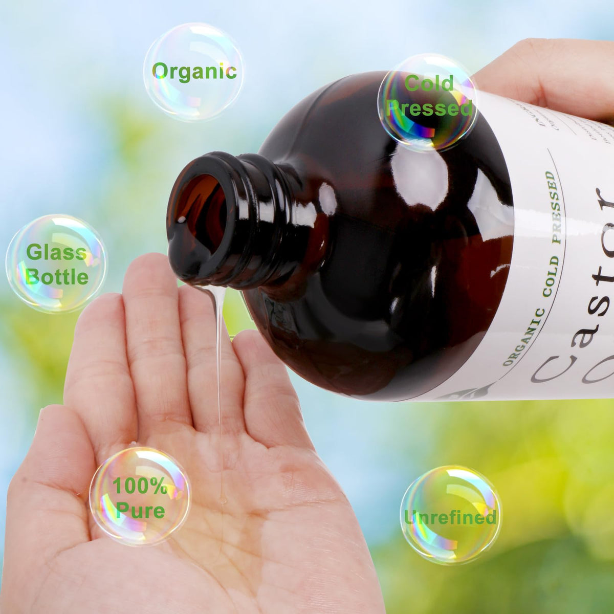 MAYLINK bottle label detail displaying organic certification and ingredient clarity
