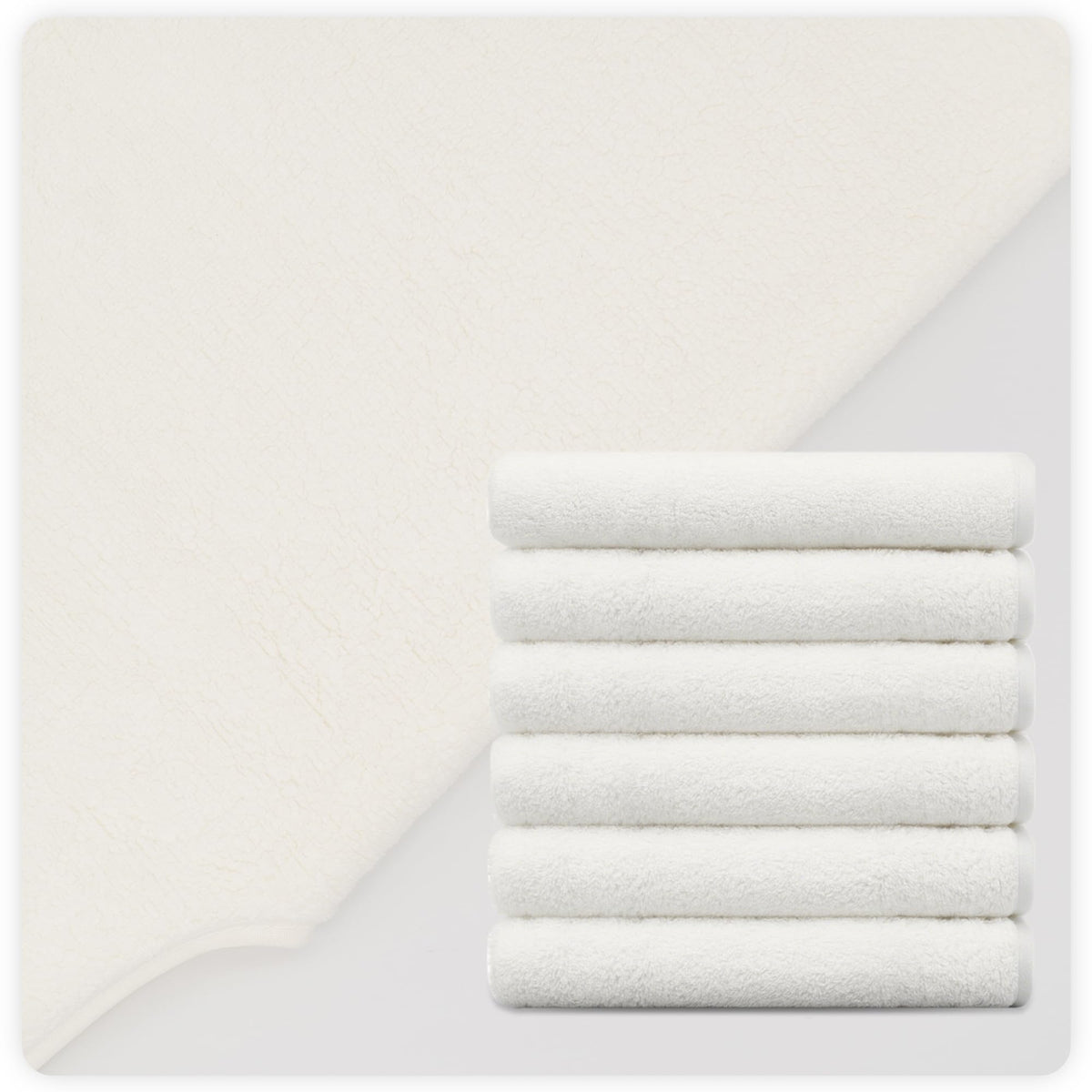 mayoken towels styled in spa setting conveying professional, cozy atmosphere