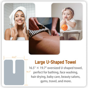 mayoken towel in use during facial steam providing comfort and coverage