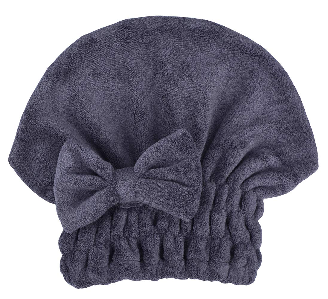 MAYOUTH turban in use on wet hair demonstrating hands-free drying and tidy styling