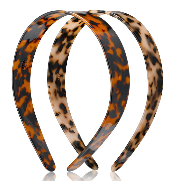 Maysing tortoise front view showing glossy finish and classic pattern providing chic style