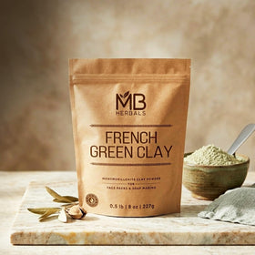 MB Herbals 454g label close-up showing origin and purity details for confidence