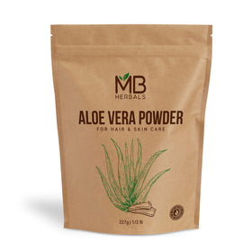 MB Herbals front packaging showing 8 oz pouch and label benefits
