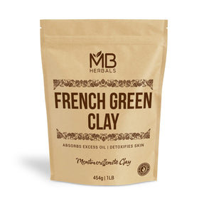 MB Herbals front packaging showing 1 lb clay and product name benefit clarity
