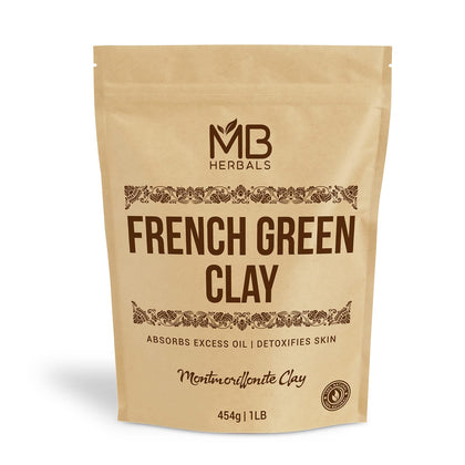 MB Herbals front packaging showing 1 lb clay and product name benefit clarity