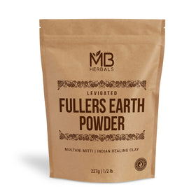 MB Herbals front packaging showing 227 g pouch and product name benefits