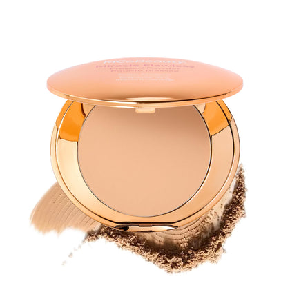 MCoBeauty compact front view showing sleek packaging and travel-friendly size