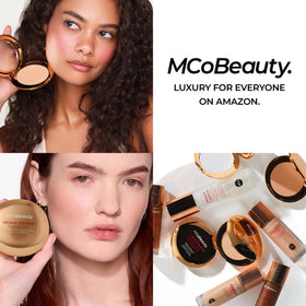 MCoBeauty compact inside purse displaying portability and quick touch-up access