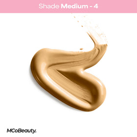 MCoBeauty mixed with foundation demonstrating buildable glow and seamless blend