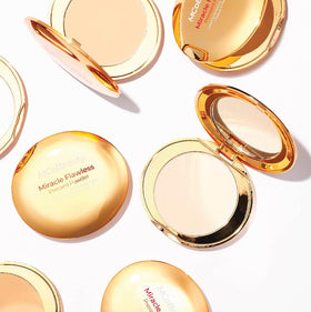 MCoBeauty mirrored compact open for quick on-the-go touch ups