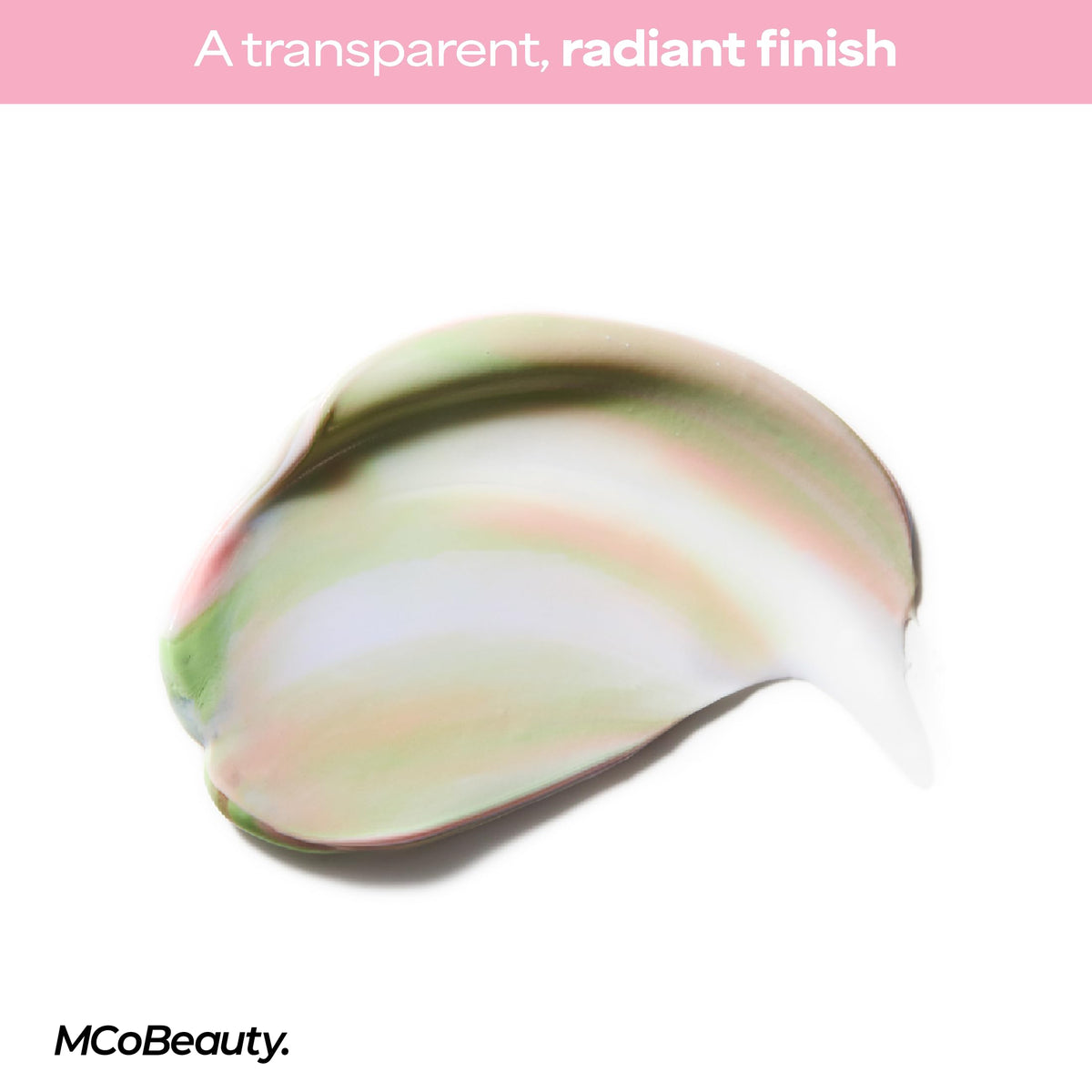 MCoBeauty worn under foundation showing smoother, even makeup base