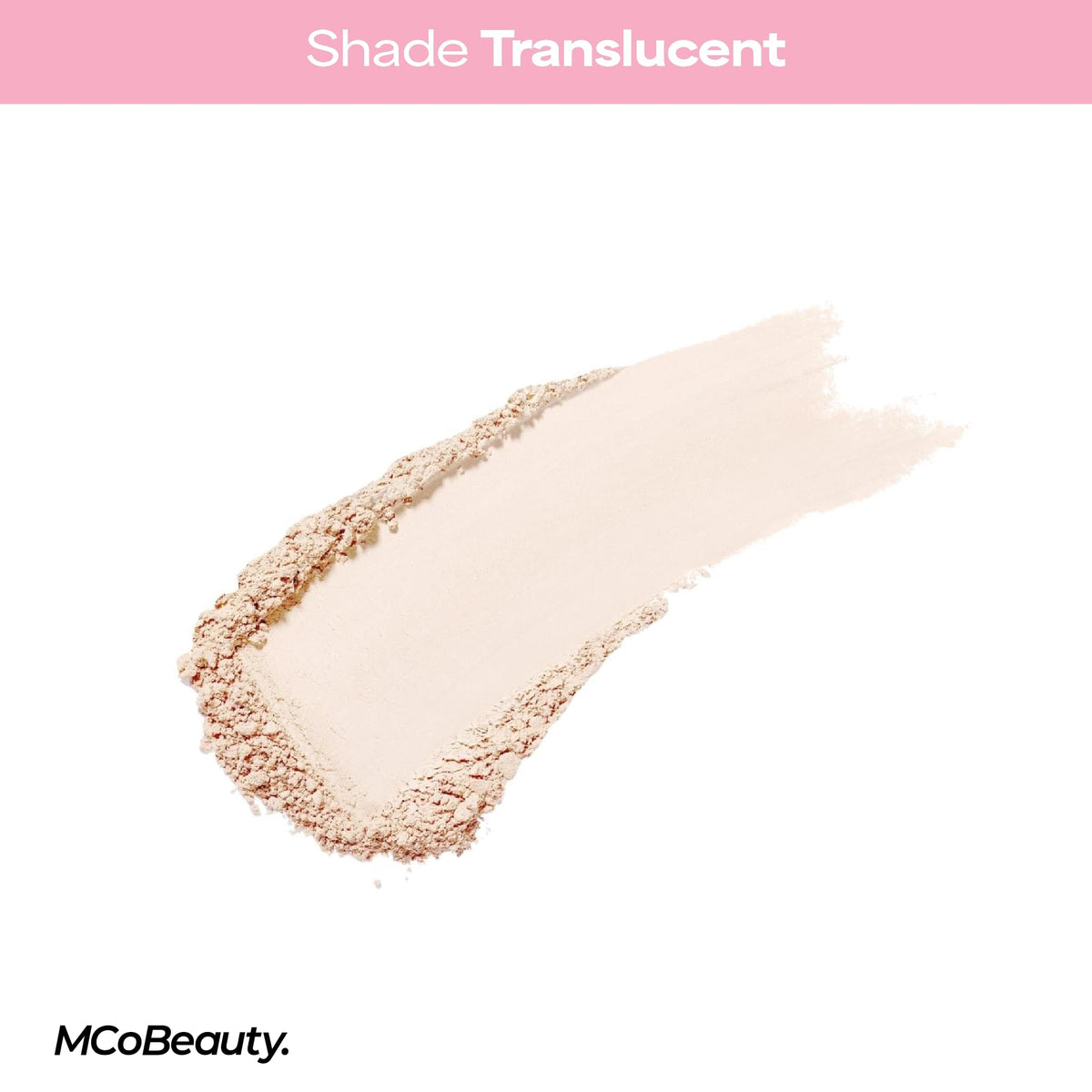 MCoBeauty damp sponge application for natural, skin-like powdered finish