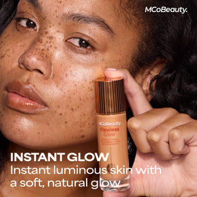 MCoBeauty doe-foot applicator delivering controlled product for precise placement