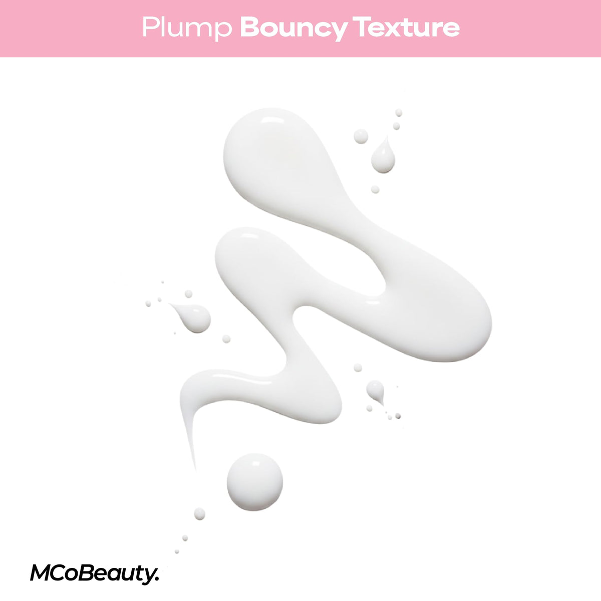 MCoBeauty bottle beside coin showing size and travel-friendly benefit