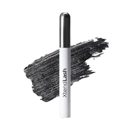 MCoBeauty XtendLash front packaging showing sleek tube and branding benefit: confidence