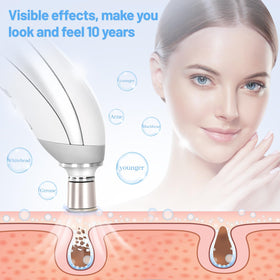 mcwdoit LED display in hand showing battery and suction level, ensures control
