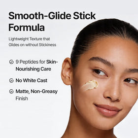 MDP Peptide 9 Bio Sunstick Pro in a bag illustrating travel-friendly, on-the-go sun protection