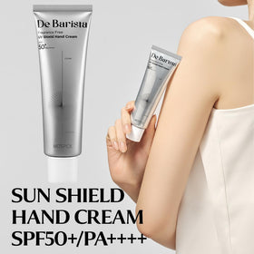 MD'S PICK applied to hands outdoors demonstrating sun protection
