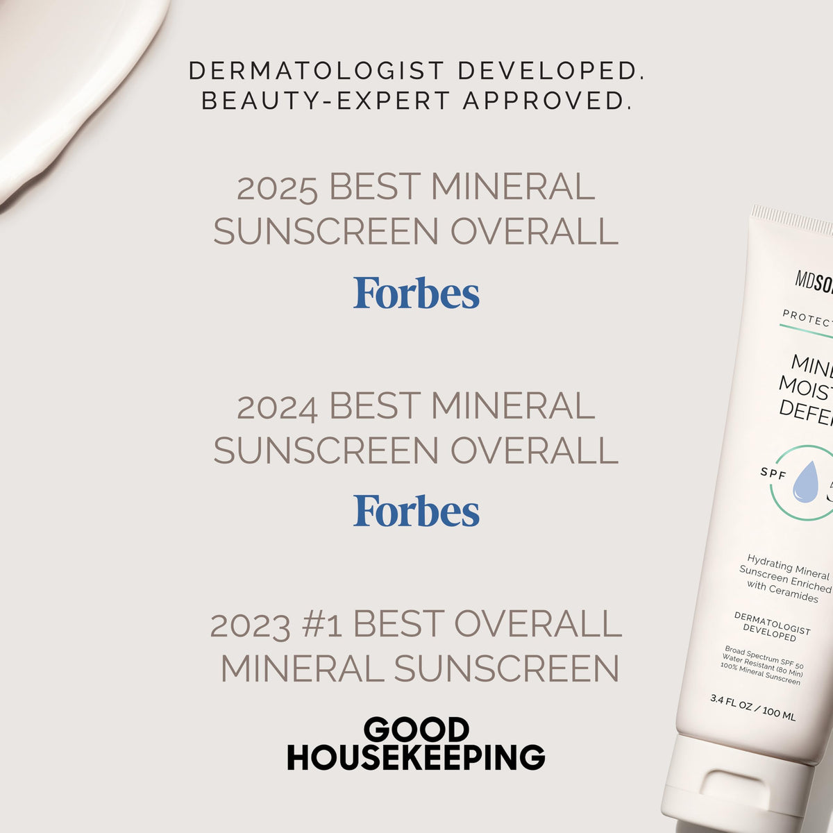 MDSolarSciences applied to face before and after showing minimal cast