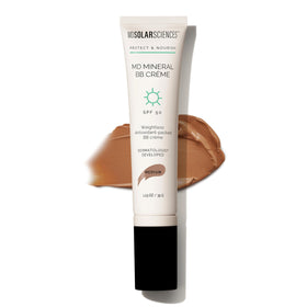 MDSolarSciences BB Crème front packaging showing medium shade and SPF50 benefits