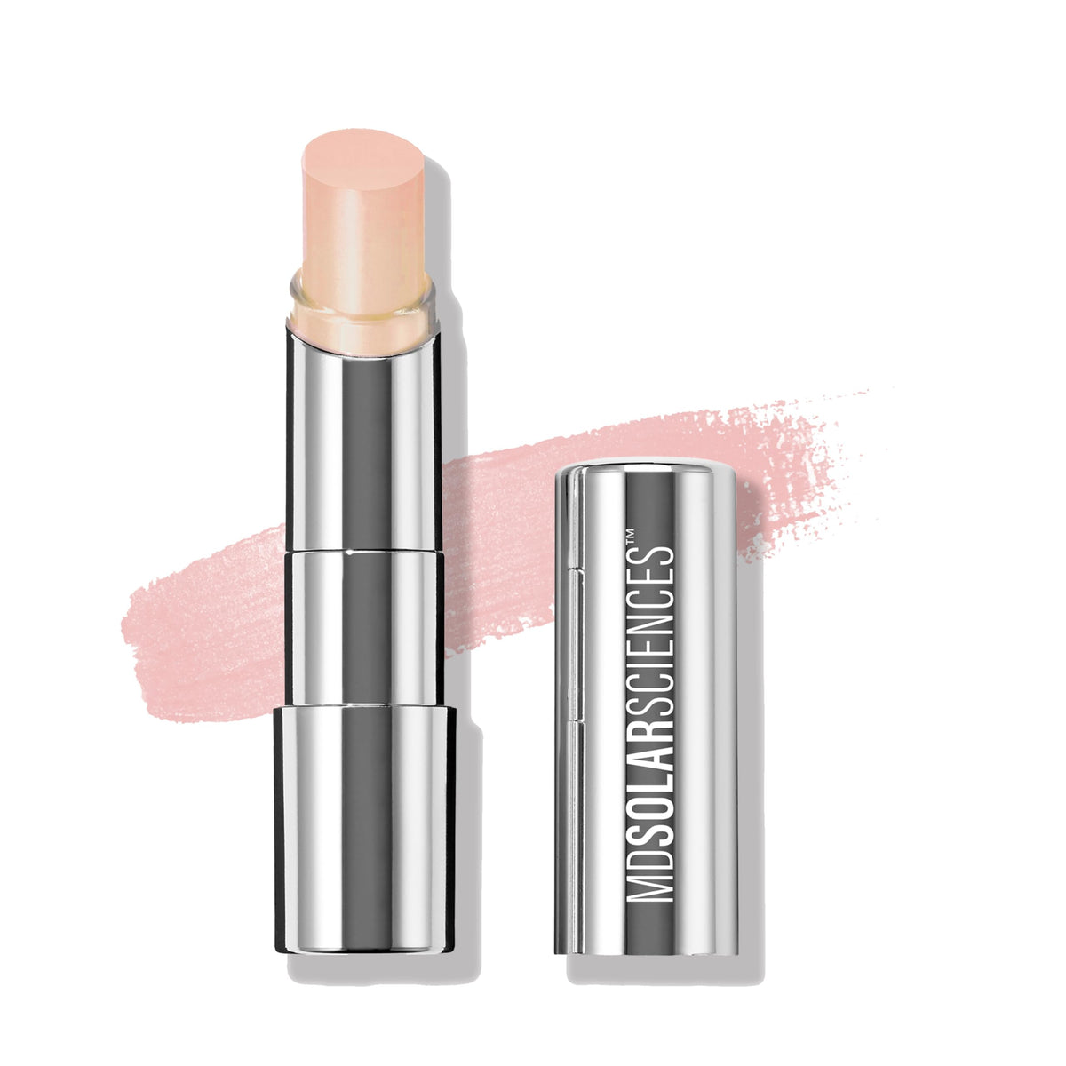 MDSolarSciences front packaging showing tinted lip balm and SPF protection benefit