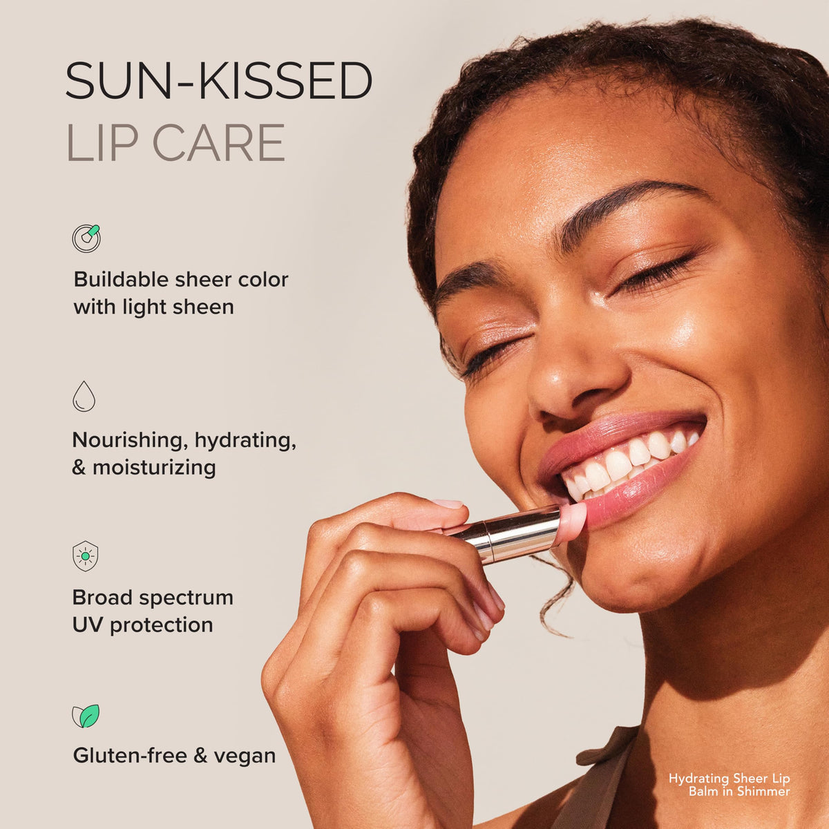 MDSolarSciences lip swatch on skin showing buildable color and everyday enhancement