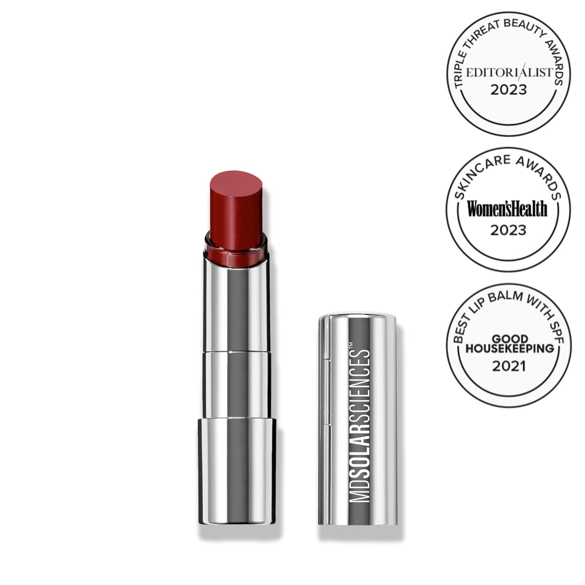 MDSolarSciences open tube applicator revealing smooth creamy tip for easy application