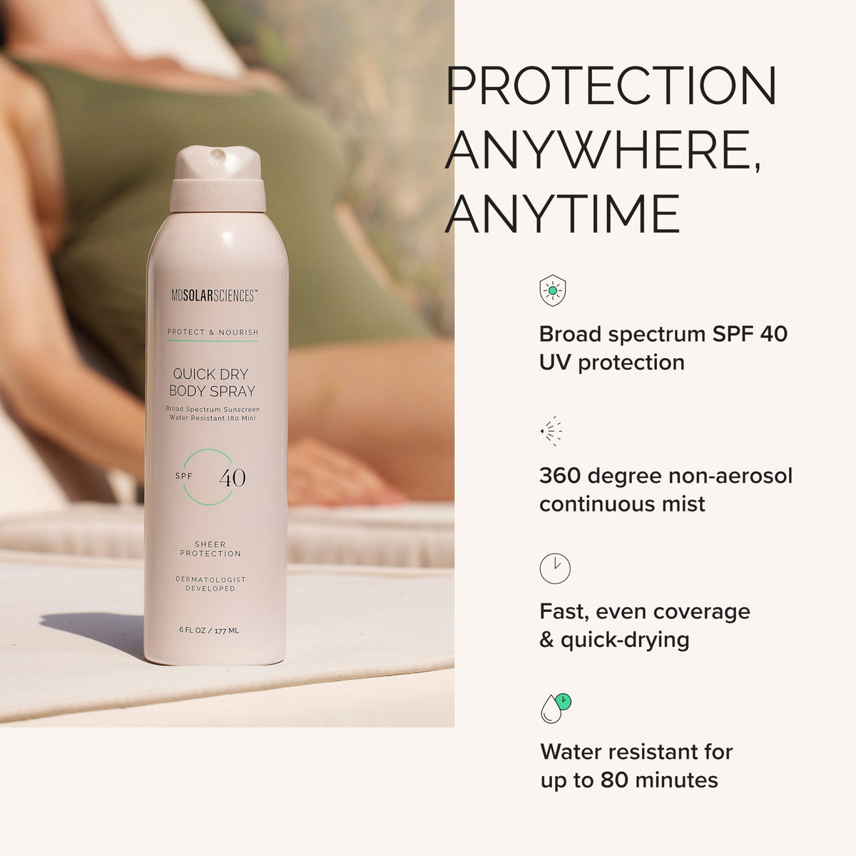 MDSolarSciences in hand to show 6 fl oz travel friendly size
