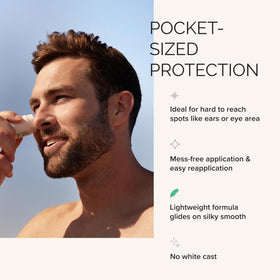 MDSolarSciences swiped on lips and nose for targeted sun protection benefits
