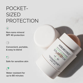 MDSolarSciences close-up on lips and nose highlighting precise, non-greasy coverage