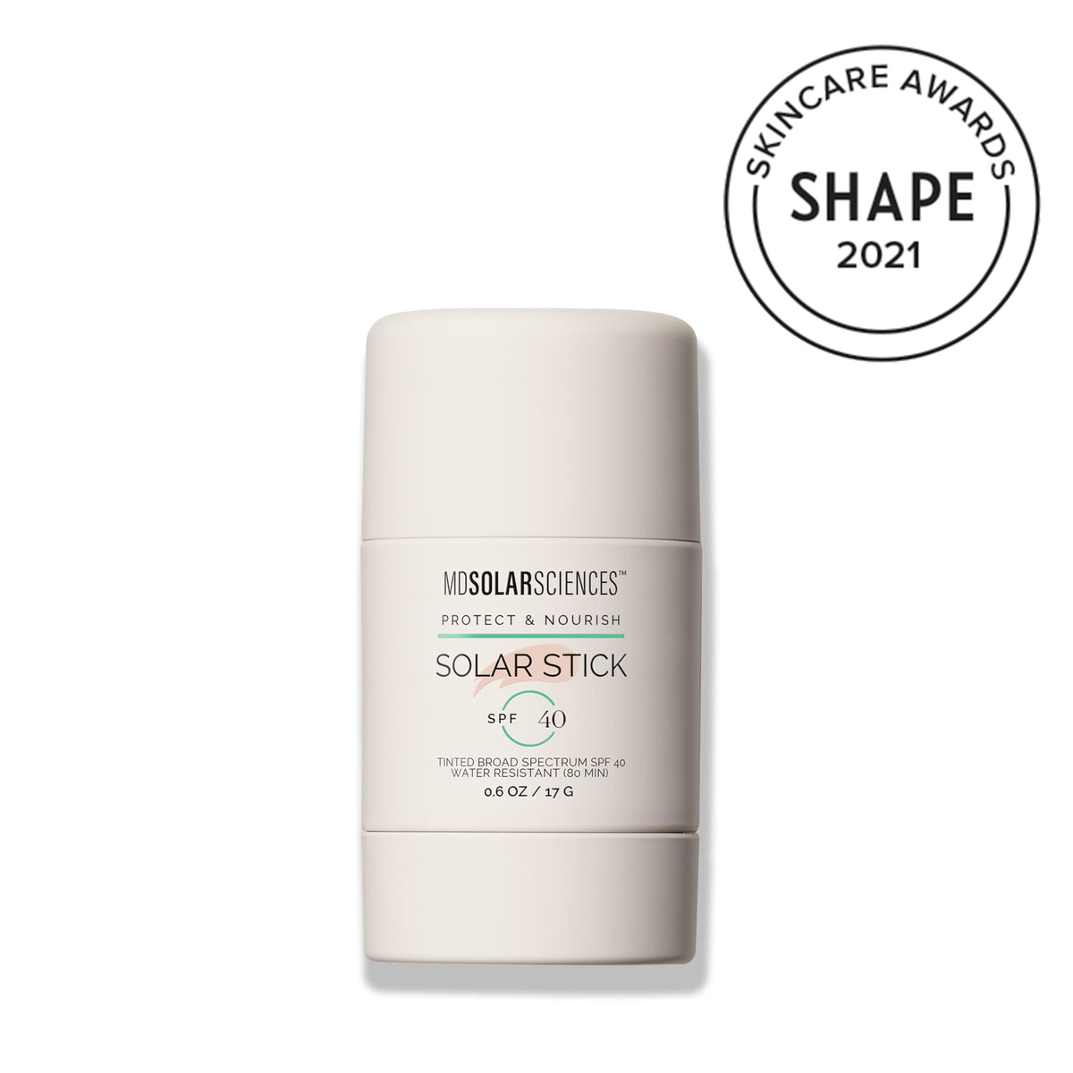 MDSolarSciences texture swipe of tinted stick demonstrating smooth blendability