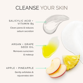 MDSolarSciences pump dispensing creamy low-foam texture for gentle cleansing