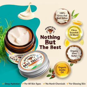 applying Meadow Bliss to hands demonstrating soothing moisture and quick absorption