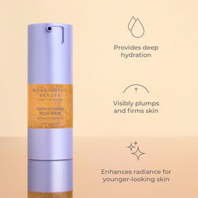 Meaningful Beauty Day Crème with SPF 30 open jar showing lightweight moisturizing finish
