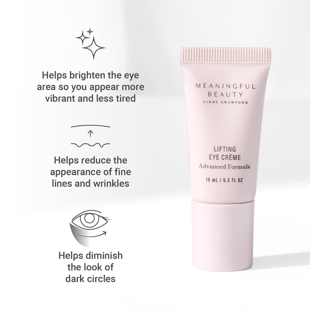 Meaningful Beauty close-up pump application demonstrating controlled dosage benefit