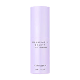 Meaningful Beauty front bottle image showing compact travel-ready serum
