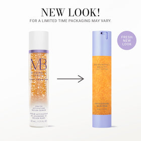 Meaningful Beauty serum on bathroom vanity conveying daily routine benefit